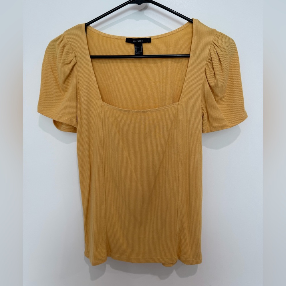 Yellow Short Sleeve Top
